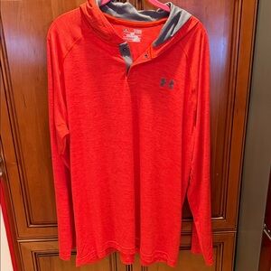 Under Armour Orange heat gear Hoodie